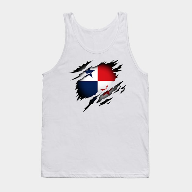 Panama in the Heart Tank Top by HappyGiftArt